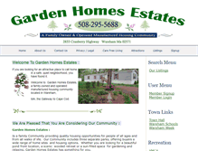 Tablet Screenshot of gardenhomeswareham.com